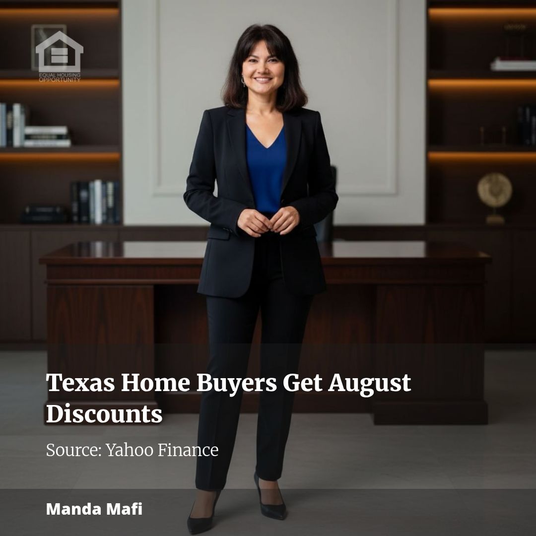 REPORT: Texas home buyers score discounts in August
