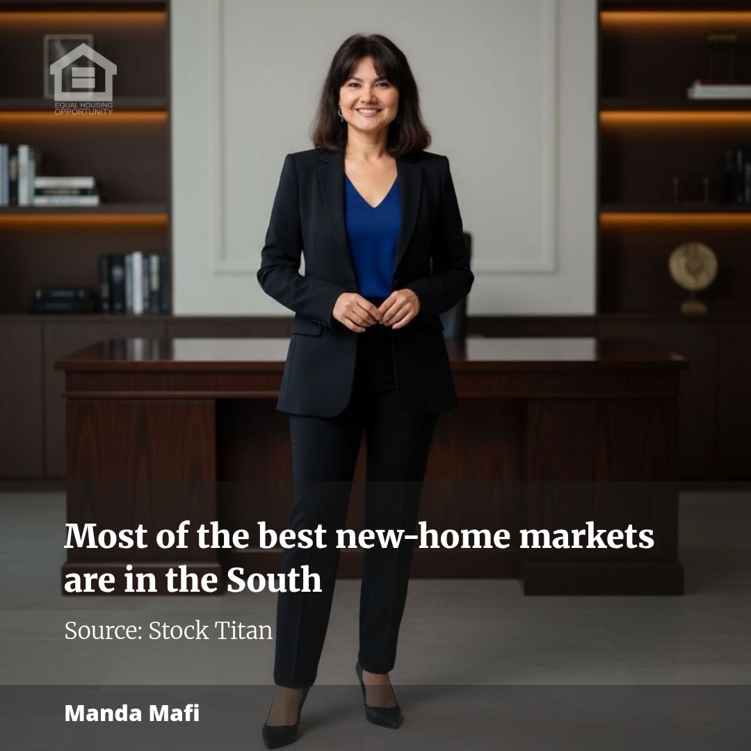 Most of the best new-home markets are in the South