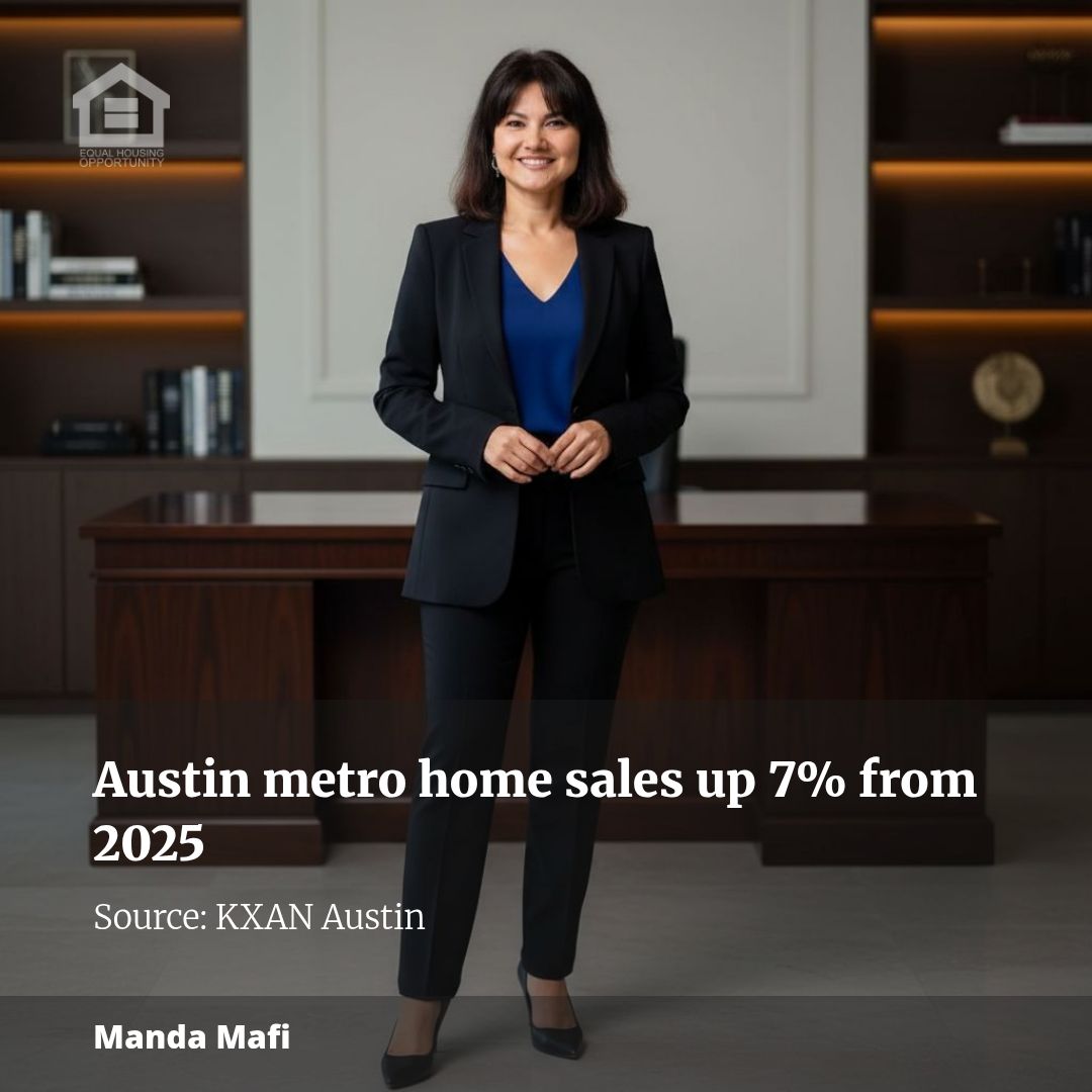 Austin metro home sales up 7% from 2025